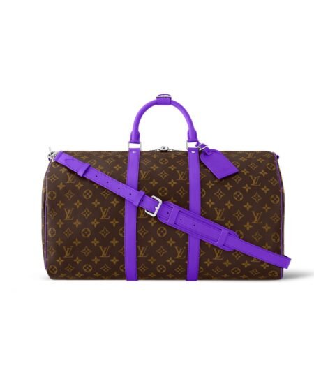 Louis Vuitton Keepall Bandouliere 50 Bag Violet For Men 19,7in/50cm M46775
