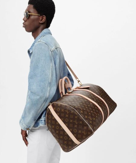 Alternative view of Louis Vuitton Keepall Bandouliere 55 Bag Brown For Women 21,7in/55cm M41414