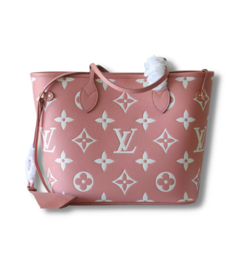 Louis Vuitton Neverfull MM Monogram Empreinte Pink For Women 12.2in/31cm M46329