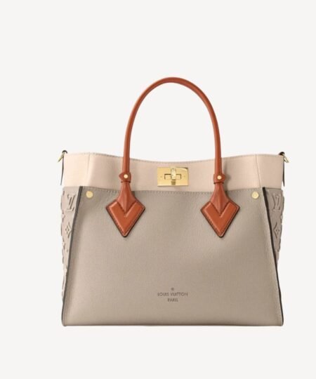 Louis Vuitton On My Side MM Tote Bag Grey For Women 12in/31cm M53825