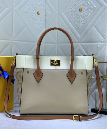 Alternative view of Louis Vuitton On My Side MM Tote Bag Grey For Women 12in/31cm M53825