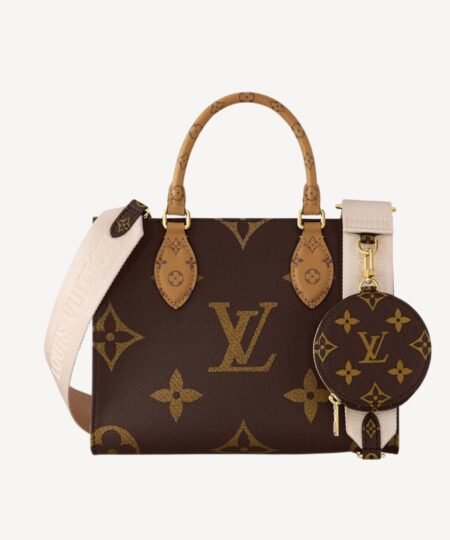Louis Vuitton OnTheGo PM Tote Bag Brown For Women 9.8in/25cm