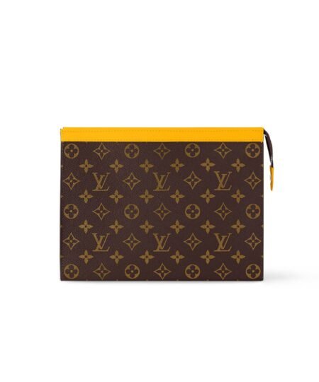 Louis Vuitton Pochette Voyage MM Pouch Bag Yellow For Men 10,6in/27cm M82860