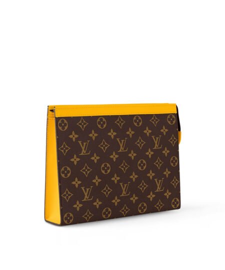 Alternative view of Louis Vuitton Pochette Voyage MM Pouch Bag Yellow For Men 10,6in/27cm M82860