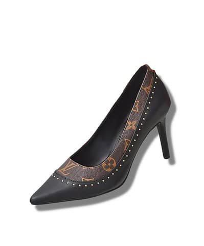 Louis Vuitton Signature Pump Black For Women 9.5cm/3.7in 1AACFK