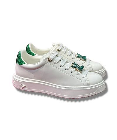 Louis Vuitton Time Out Sneaker Green For Women