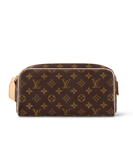 Louis Vuitton Toilet Dopp Kit Pouch Bag Brown For Women 11in/28cm M44494