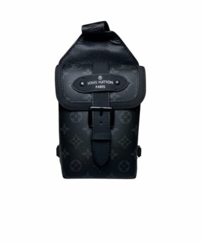 Louis Vuitton Saumur Slingbag Monogram Eclipse Black For Men, Men's Bags, Crossbody Bags 7.1in/18cm LV M45912