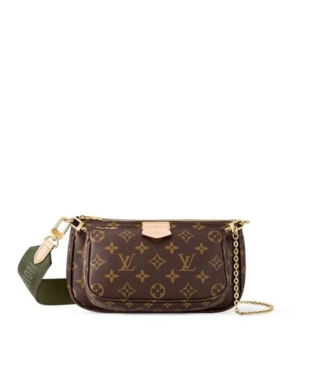 Louis Vuitton Multi Pochette Accessoires Monogram Canvas Khaki For Women, Women's Handbags, Shoulder And Crossbody Bags 9.4in/24cm LV M44813