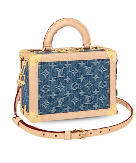 Louis Vuitton Petite Valise Denim Bleu Blue For Women 8.9 Inches/ 23 Cm M24161