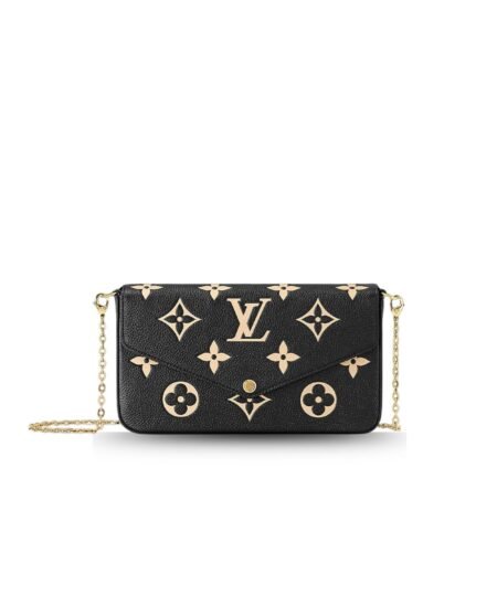 Louis Vuitton Felicie Pochette Black/Beige For Women 21cm/8.3in M82479
