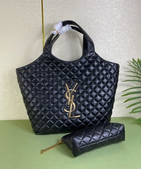 Alternative view of Saint Laurent Icare Maxi Shopping Bag Black For Women 16.9in/43cm 698651AAANG1000