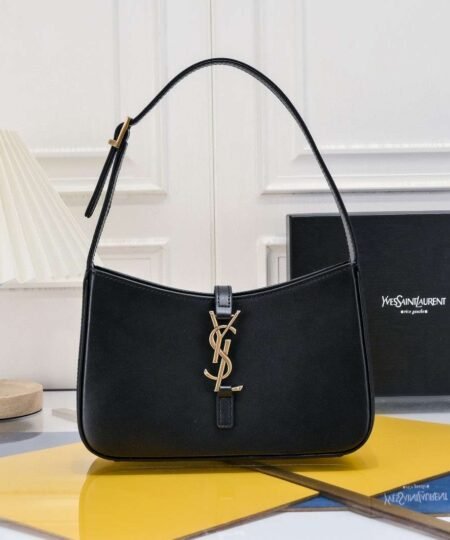 Alternative view of Saint Laurent YSL Small Le 5 A 7 Hobo Bag Black For Women 9in/23cm 6572282R20W1000