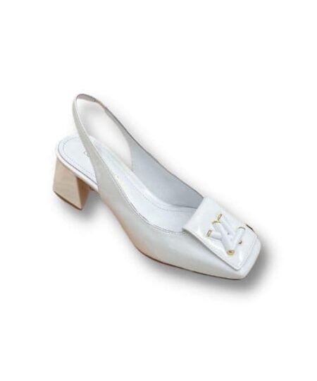 Louis Vuitton Shake Slingback Pump White For Women 1AB0UL