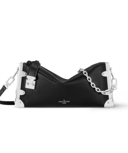 Louis Vuitton Slim Trunk Black Bag For Women 9 Inches/ 23 Cm M25445