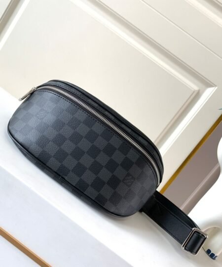 Louis Vuitton Campus Bumbag Damier Graphite Canvas For Men, Men's Bags 10.2in/26cm LV N40362