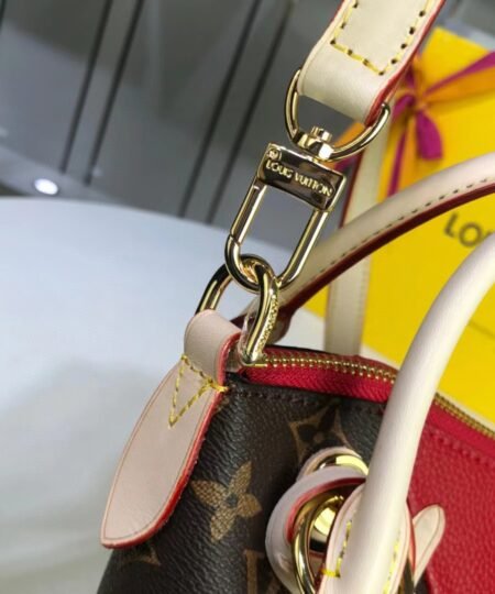 Alternative view of Louis Vuitton V Tote BB Monogram Canvas Cerise Red For Women, Women's Bags, Shoulder And Crossbody Bags 10.6in/27cm LV M43966