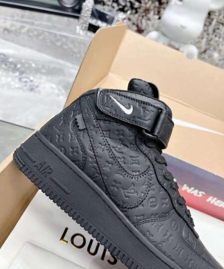 Louis Vuitton And Nike “Air Force 1” By Virgil Abloh Full Black/White Tag For Men, Men’s Shoes