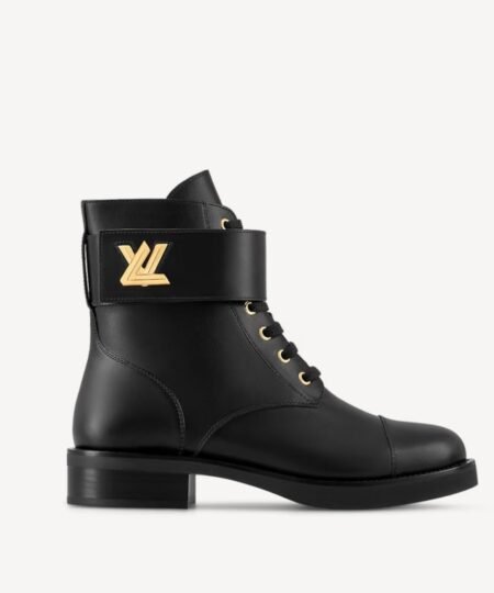 Louis Vuitton Wonderland Flat Ranger Black For Women 1AAV57