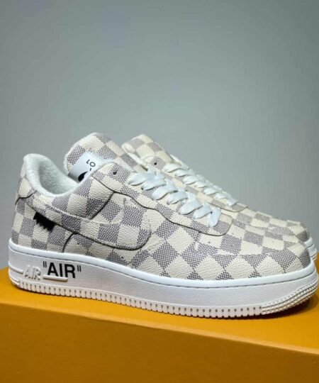 Louis Vuitton And Nike “Air Force 1” By Virgil Abloh Ivory For Men, Men’s Shoes