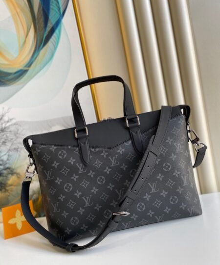 Louis Vuitton Briefcase Explorer Monogram Eclipse Canvas For Men, Men's Bags, Shoulder And Crossbody Bags 15.4in/39cm LV M40566
