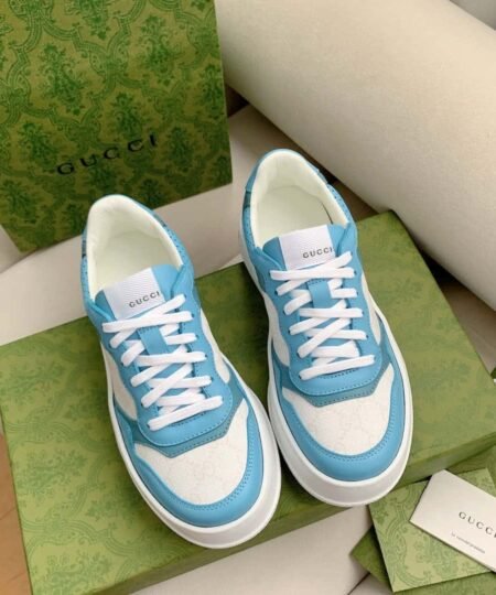 Gucci Women's GG Sneaker Light Blue Supreme For Women 700775