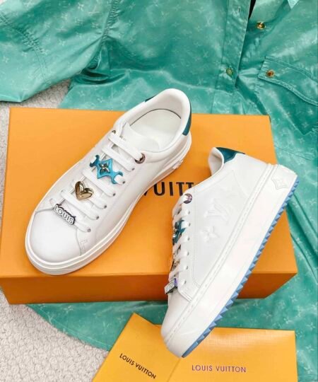 Alternative view of Louis Vuitton Women's Time Out Sneaker Blue For Women LV 1AADNP