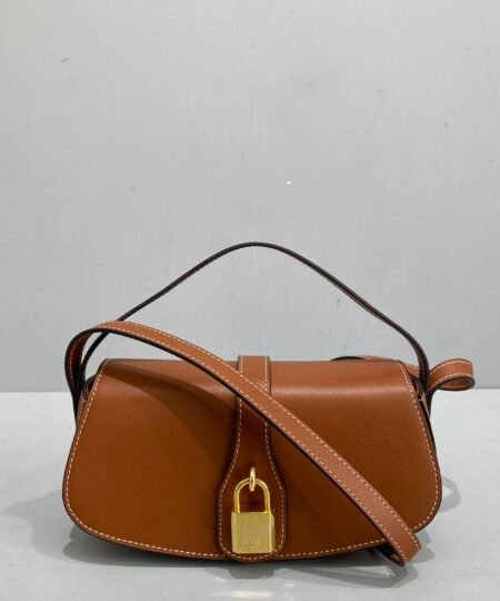 Celine Clutch On Strap Brown For Women 7in/18cm 10I593DQ1.04LU