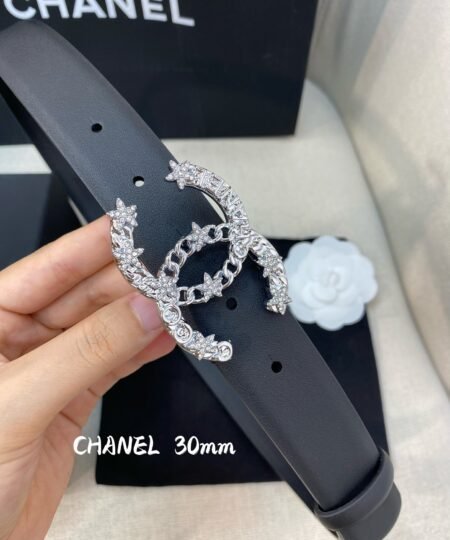 Alternative view of Chanel Belt With Double C Buckle Black Women Belt