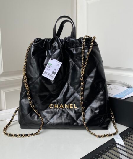 Chanel Backpack Black Large Bag For Women 51cm/20in AS3313 B08037 NH627