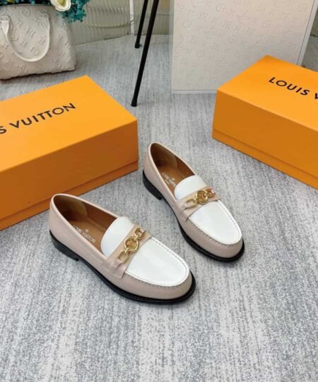 Louis Vuitton Women's Chess Flat Loafe Beige For Women LV