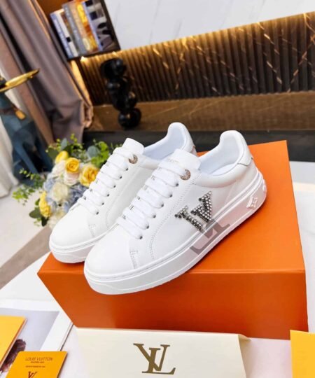 Louis Vuitton Women's Time Out Sneaker Sliver For Women LV 1A9Q2G