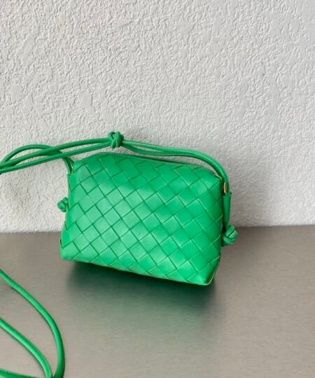 Alternative view of Bottega Veneta Mini Loop Camera Bag Green, For Women 6.7in/17cm 680254V1G113722