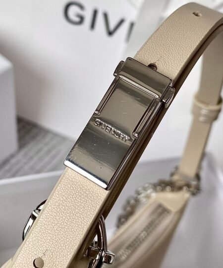 Alternative view of Givenchy Small Moon Cut Out Bag Cream For Women, Women's Handbags, Shoulder Bags 9.8in/25cm GVC