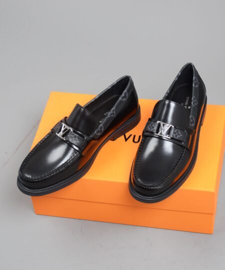 Louis Vuitton Monte Carlo Mocassin Monogram Canvas Black For Men LV