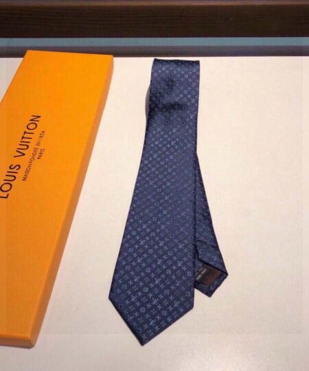Louis Vuitton Monogram Classic Tie Marine LV Men Tie M70953