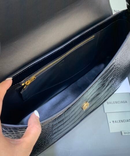 Alternative view of Balenciaga XX Embossed Large Shoulder Bag Black/White For Women 17.3 in/44 cm