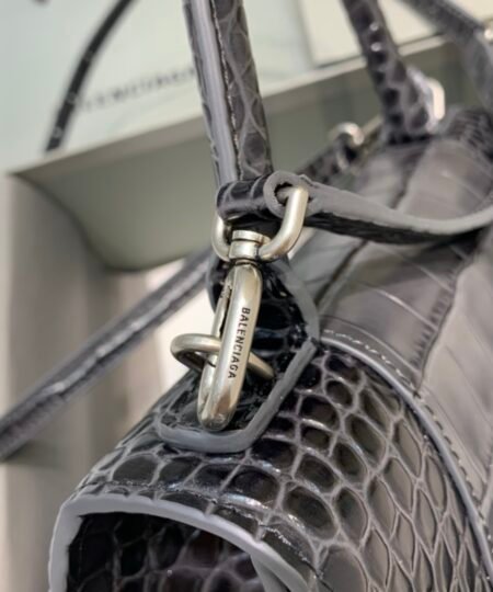 Alternative view of Balenciaga Hourglass Small Handbag In Dark Grey, For Women, Women's Bags 9in/23cm 5935461LR6Y1309