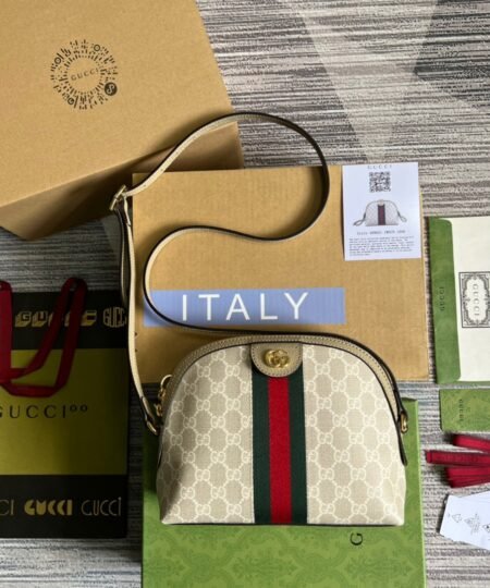 Gucci Ophidia Small GG Shoulder Bag Beige For Women, Women's Bags 9.2in/24cm GG 499621 UULAG 9682