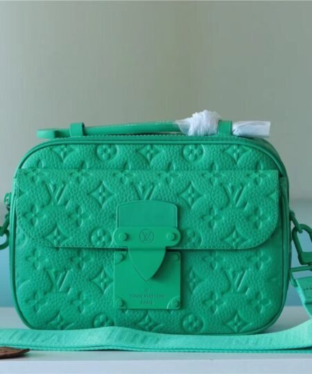 Louis Vuitton S Rock Messenger Taurillon Monogram Green For Men, Men's Bags, Shoulder And Crossbody Bags 8.7in/22cm LV M20904