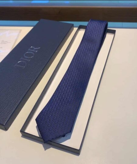 Dior Oblique Tie Blue And Black Silk Dior Men Tie 93C1046A0121_C975