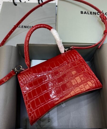 Alternative view of Balenciaga Hourglass Small Handbag In Red, For Women, Women's Bags 9in/23cm