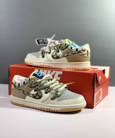 Nike Dunk Low Essential Paisley Pack Multicolor Sneaker For Men, Men's Shoes