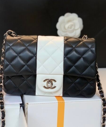 Chanel Mini Flap Bag Black For Women 7.8in/20cm