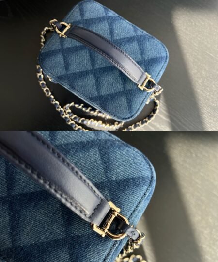 Alternative view of Chanel CC Denim Vanity Bag Blue For Women 5.9 in / 15 cm