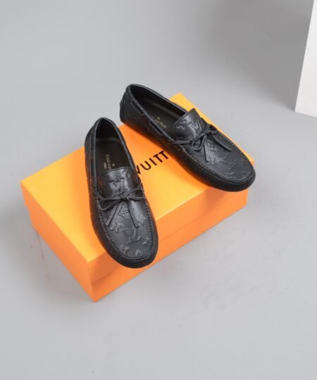 Louis Vuitton Driver Moccasin Black Virgil Abloh For Men LV