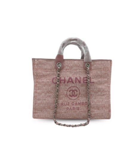 Chanel Deauville Tote 38cm Pink For Women A66941