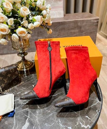 Alternative view of Louis Vuitton Women's Cherie Ankle Boots Red For Women LV