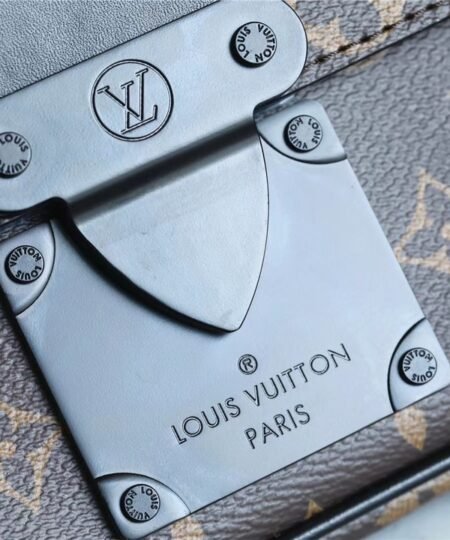 Alternative view of Louis Vuitton S-Lock Sling Monogram Macassar Black For Men, Men's Bags, Crossbody Bags 8.3in/21cm LV M45807