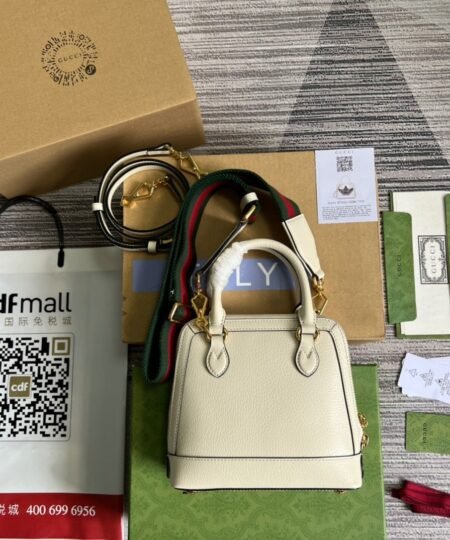 Alternative view of Gucci x Adidas Horsebit 1955 Mini Bag White For Women, Women's Bags 7.9in/20cm GG677212 U3ZDG 8727